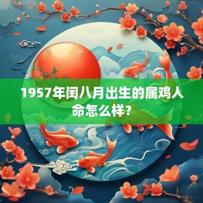 1957年闰八月出生的属鸡人命怎么样？