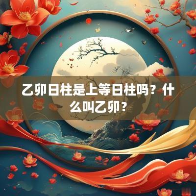 乙卯日柱是上等日柱吗？什么叫乙卯？