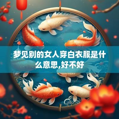 梦见别的女人穿白衣服是什么意思,好不好