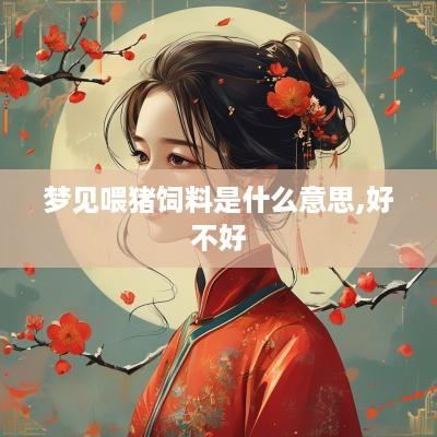 梦见喂猪饲料是什么意思,好不好