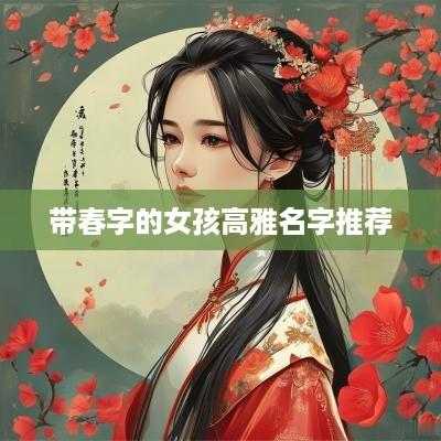 带春字的女孩高雅名字推荐