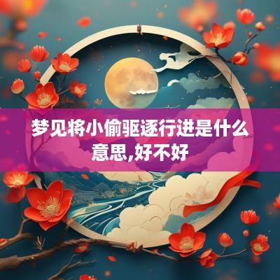 梦见将小偷驱逐行进是什么意思,好不好