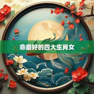 命最好的四大生肖女