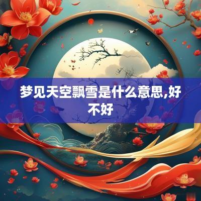 梦见天空飘雪是什么意思,好不好