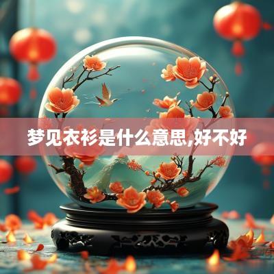 梦见衣衫是什么意思,好不好