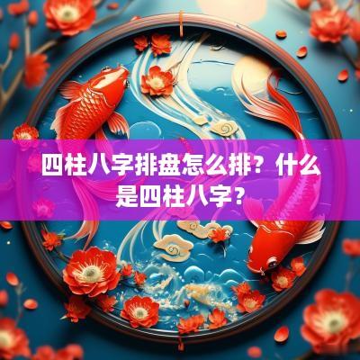 四柱八字排盘怎么排？什么是四柱八字？