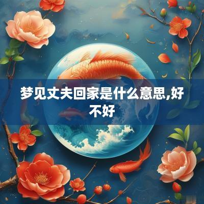梦见丈夫回家是什么意思,好不好