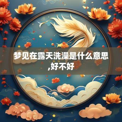 梦见在露天洗澡是什么意思,好不好