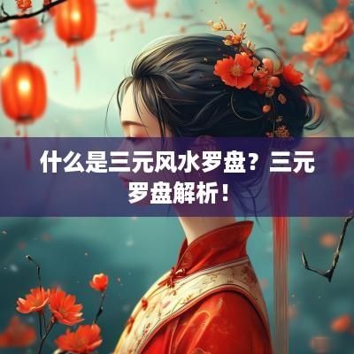 什么是三元风水罗盘？三元罗盘解析！