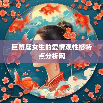 巨蟹座女生的爱情观性格特点分析网