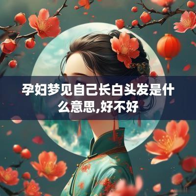 孕妇梦见自己长白头发是什么意思,好不好
