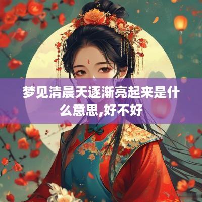 梦见清晨天逐渐亮起来是什么意思,好不好