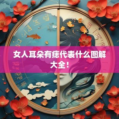 女人耳朵有痣代表什么图解大全！