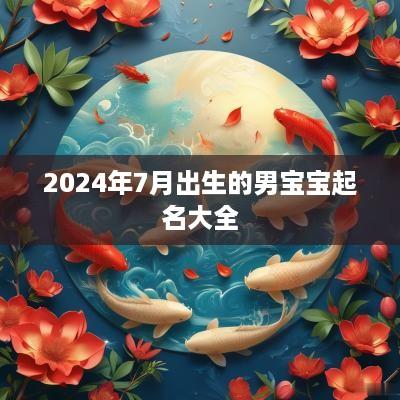 2025年7月出生的男宝宝起名大全