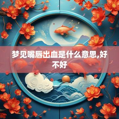 梦见嘴唇出血是什么意思,好不好