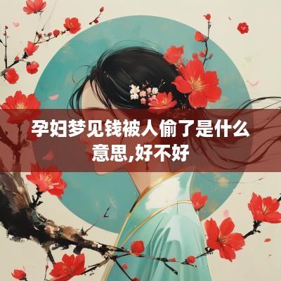 孕妇梦见钱被人偷了是什么意思,好不好