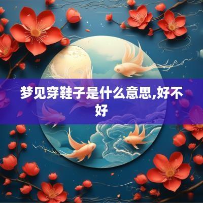 梦见穿鞋子是什么意思,好不好