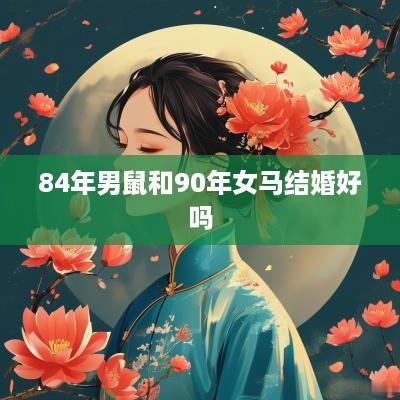 84年男鼠和90年女马结婚好吗