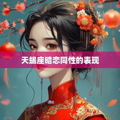 天蝎座暗恋同性的表现