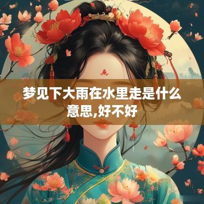 梦见下大雨在水里走是什么意思,好不好