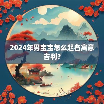 2025年男宝宝怎么起名寓意吉利？