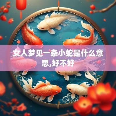 女人梦见一条小蛇是什么意思,好不好