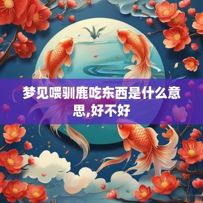 梦见喂驯鹿吃东西是什么意思,好不好