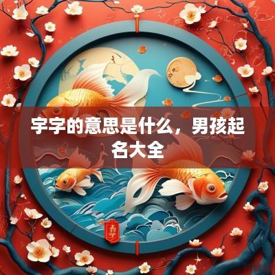 宇字的意思是什么，男孩起名大全