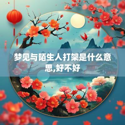 梦见与陌生人打架是什么意思,好不好