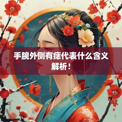 手腕外侧有痣代表什么含义解析！