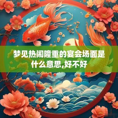 梦见热闹隆重的宴会场面是什么意思,好不好