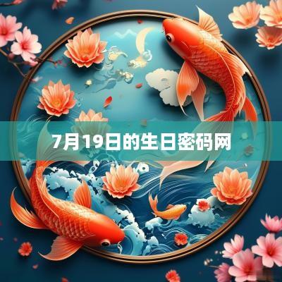 7月19日的生日密码网 7月19日的生日密码网