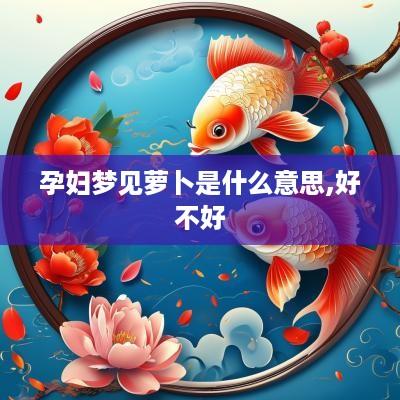 孕妇梦见萝卜是什么意思,好不好