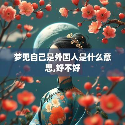 梦见自己是外国人是什么意思,好不好