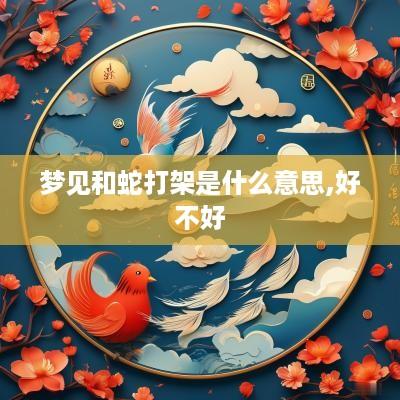 梦见和蛇打架是什么意思,好不好