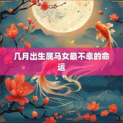 几月出生属马女最不幸的命运