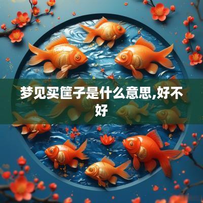 梦见买筐子是什么意思,好不好