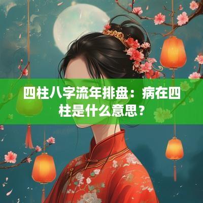 四柱八字流年排盘：病在四柱是什么意思？