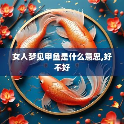 女人梦见甲鱼是什么意思,好不好