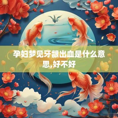 孕妇梦见牙龈出血是什么意思,好不好