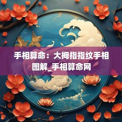 手相算命：大拇指指纹手相图解_手相算命网