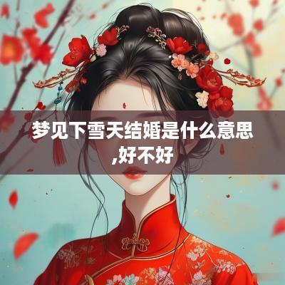 梦见下雪天结婚是什么意思,好不好