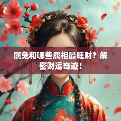 属兔和哪些属相最旺财？解密财运奇迹！