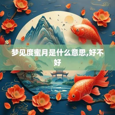 梦见度蜜月是什么意思,好不好