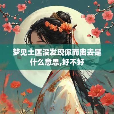 梦见土匪没发现你而离去是什么意思,好不好