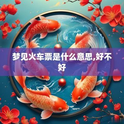 梦见火车票是什么意思,好不好