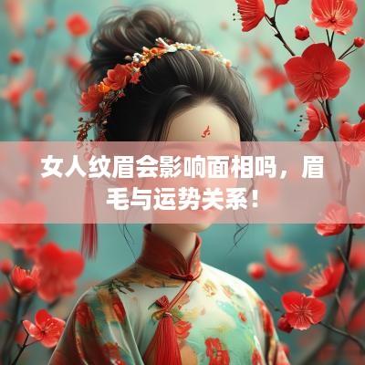 女人纹眉会影响面相吗，眉毛与运势关系！