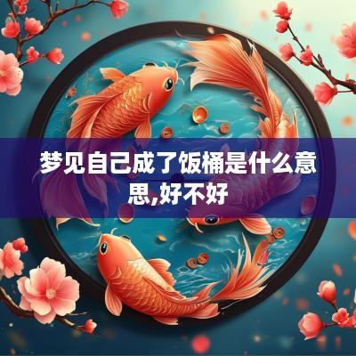 梦见自己成了饭桶是什么意思,好不好