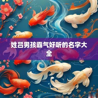 姓吕男孩霸气好听的名字大全