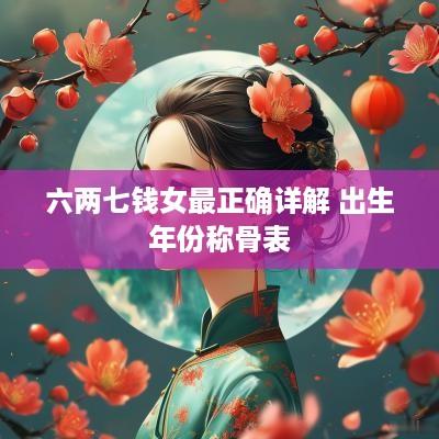 六两七钱女最正确详解 出生年份称骨表